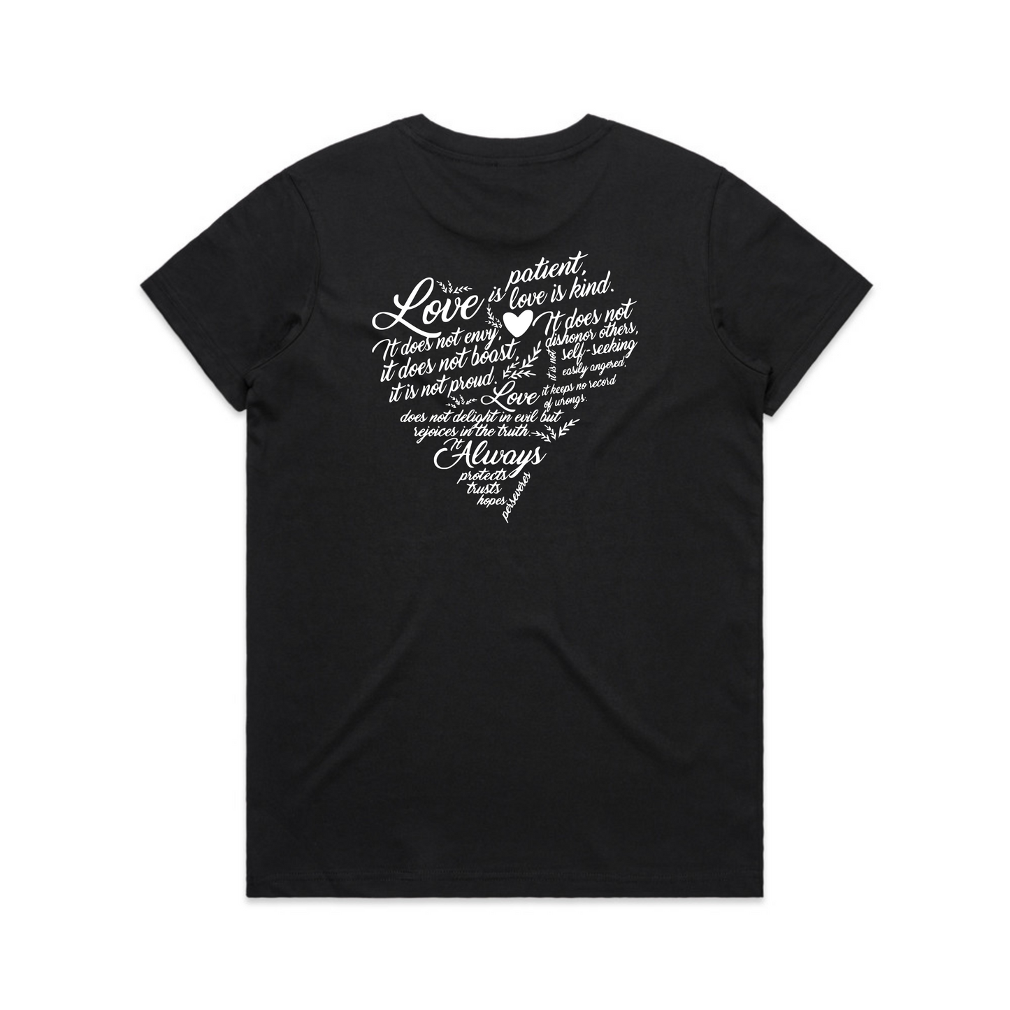 Love is Patient BACK (Women's T-Shirt)