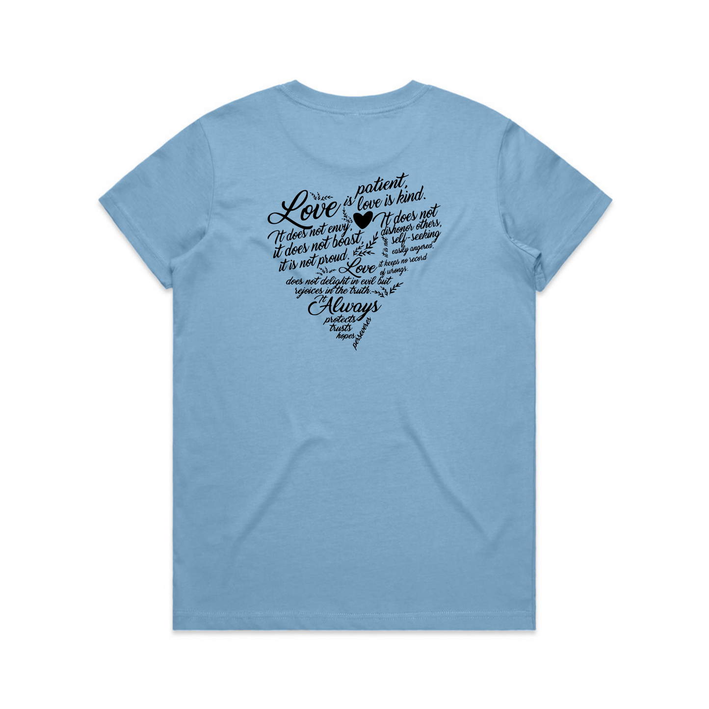 Love is Patient BACK (Women's T-Shirt)