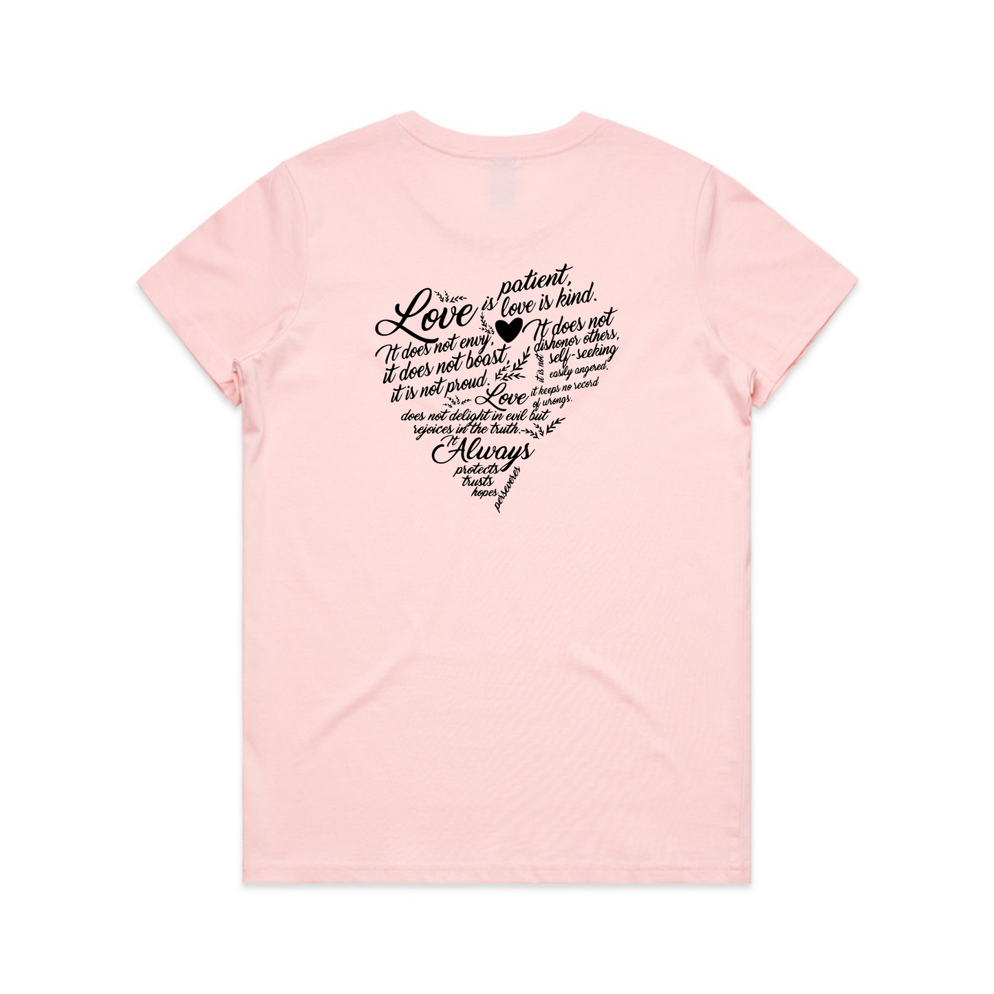 Love is Patient BACK (Women's T-Shirt)