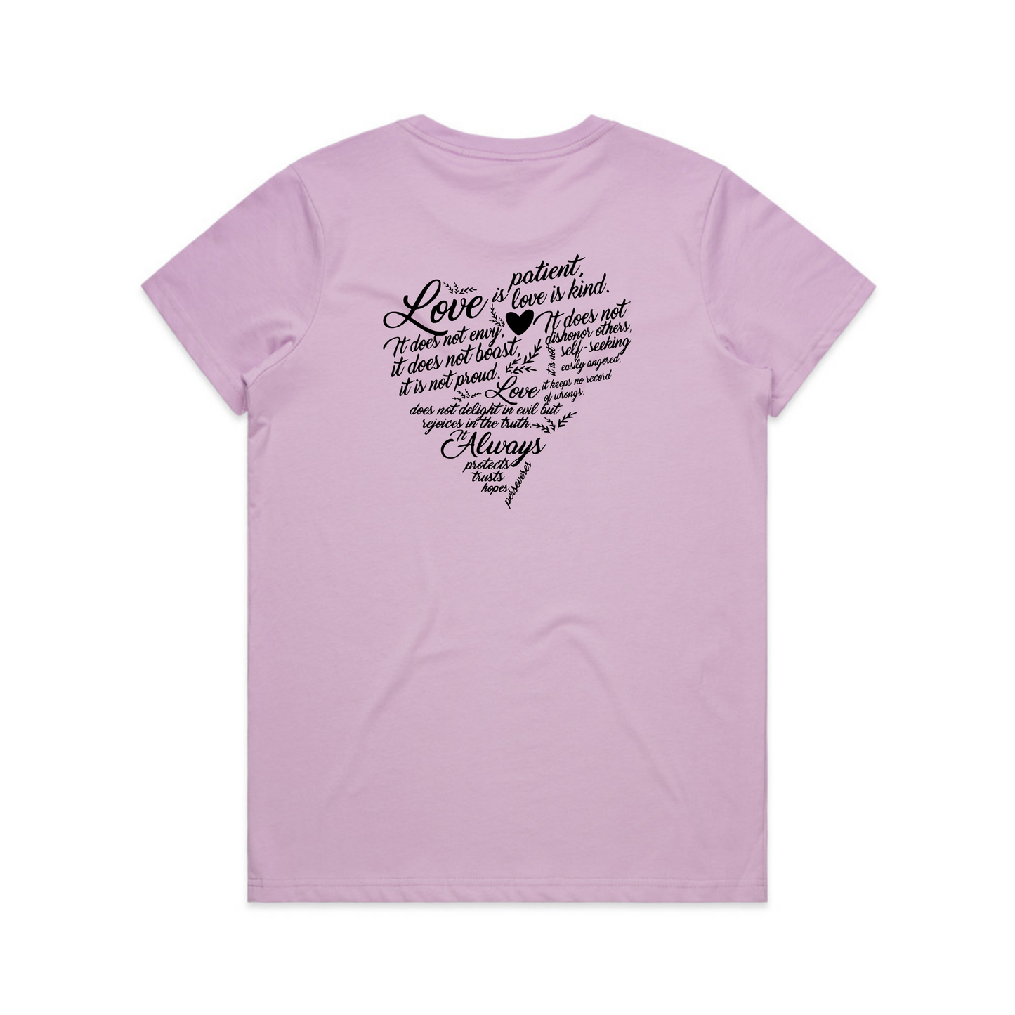 Love is Patient BACK (Women's T-Shirt)