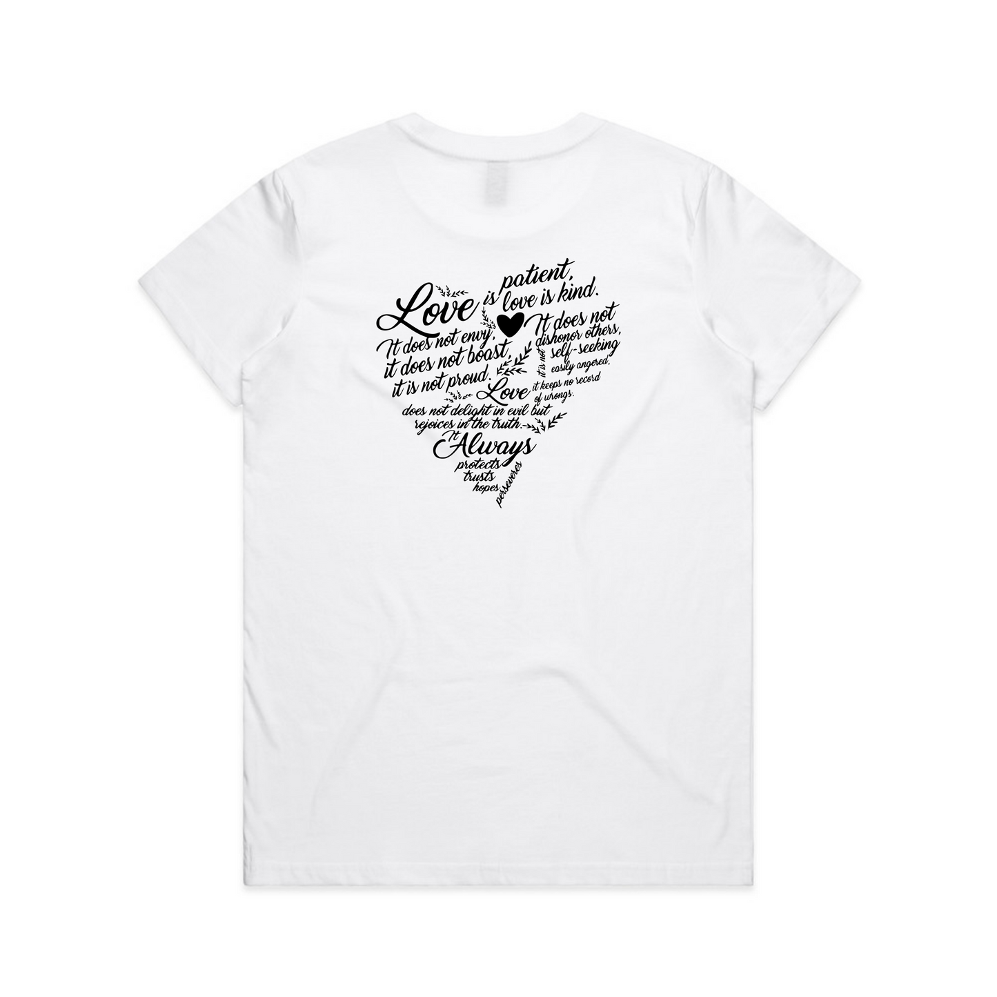 Love is Patient BACK (Women's T-Shirt)