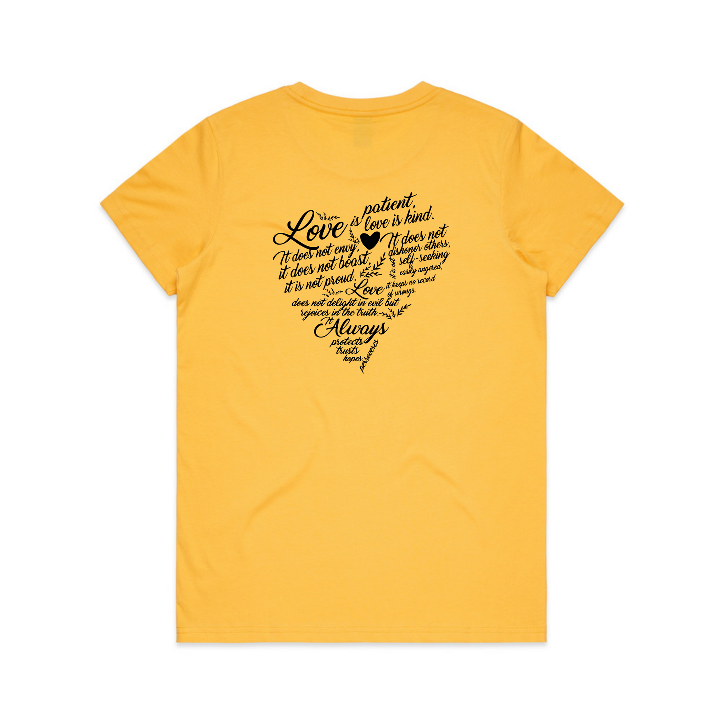 Love is Patient BACK (Women's T-Shirt)