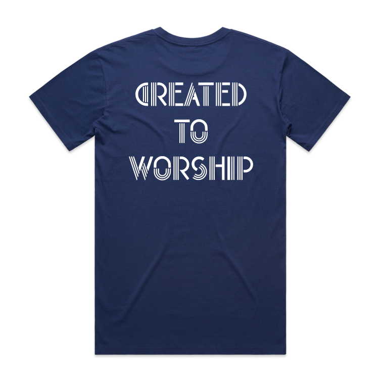 Created to worship Back (Men's T-Shirt)