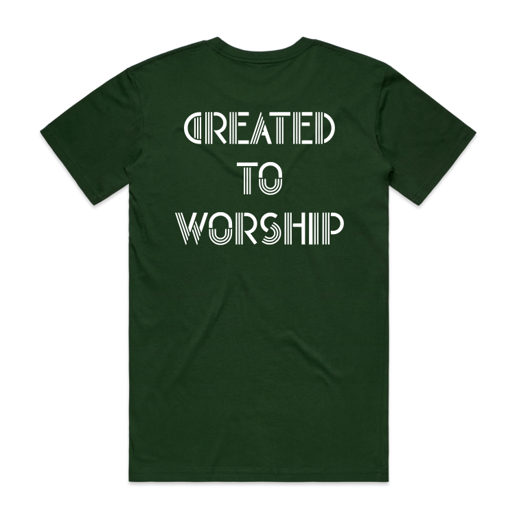 Created to worship Back (Men's T-Shirt)