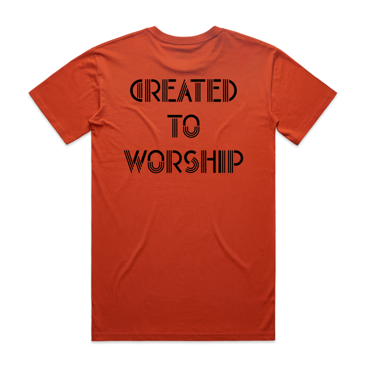 Created to worship Back (Men's T-Shirt)