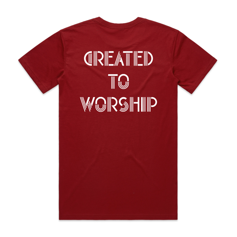Created to worship Back (Men's T-Shirt)