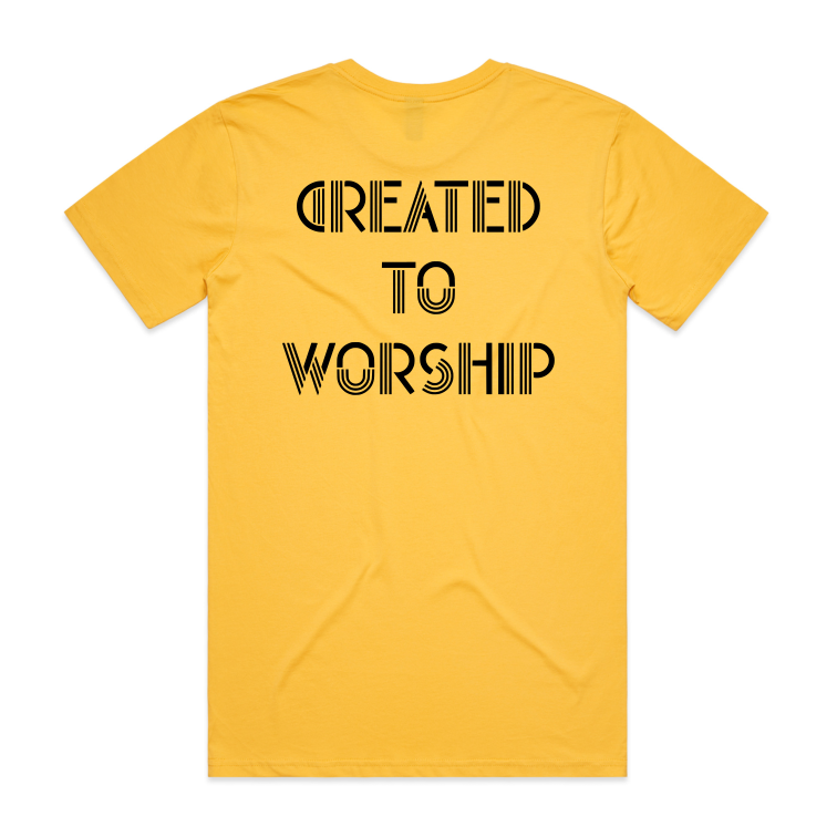 Created to worship Back (Men's T-Shirt)