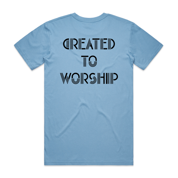Created to worship Back (Men's T-Shirt)