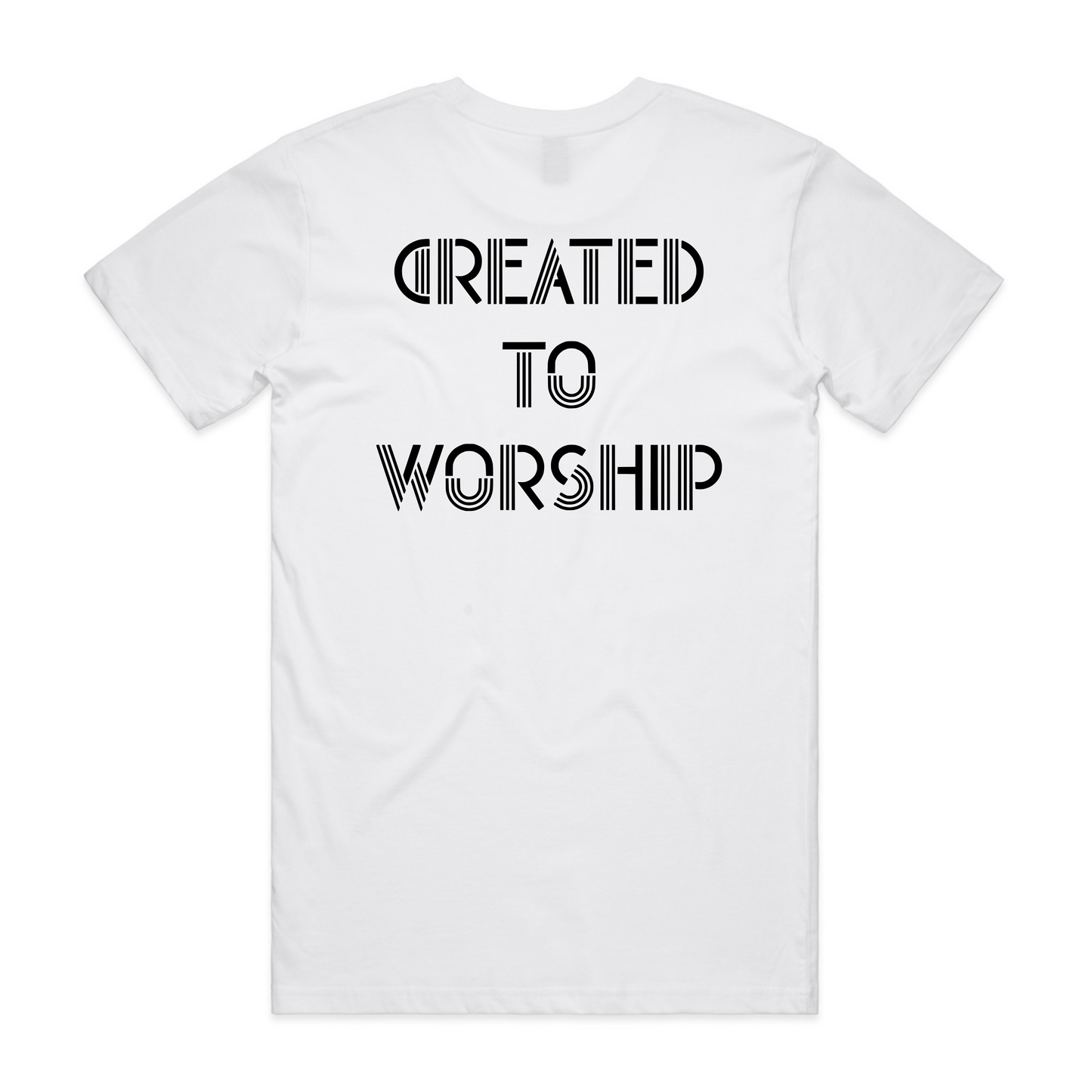 Created to worship Back (Men's T-Shirt)