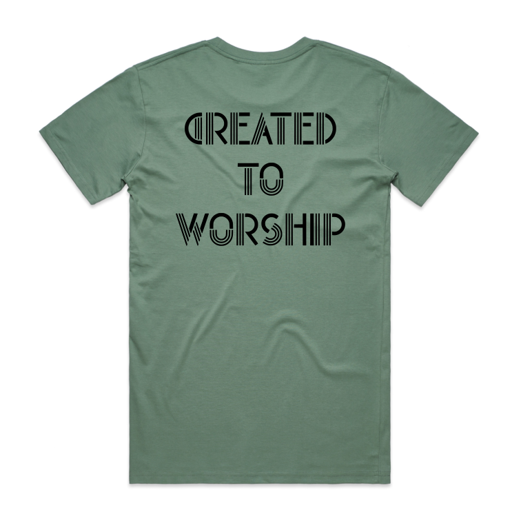 Created to worship Back (Men's T-Shirt)