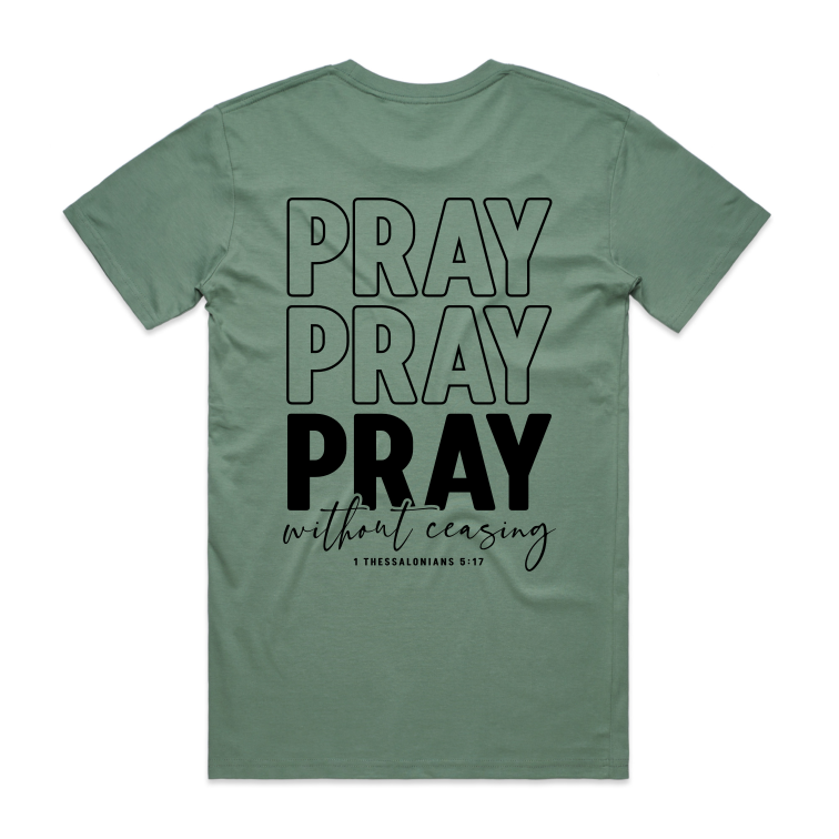 Pray (Men's T-Shirt) BACK