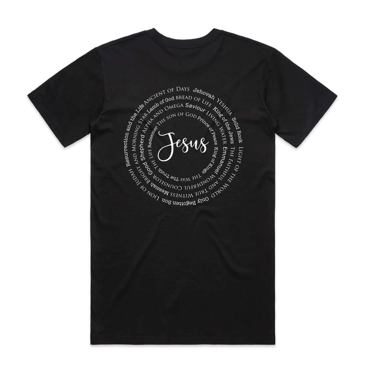 Names of Jesus (Men's T-Shirt) BACK