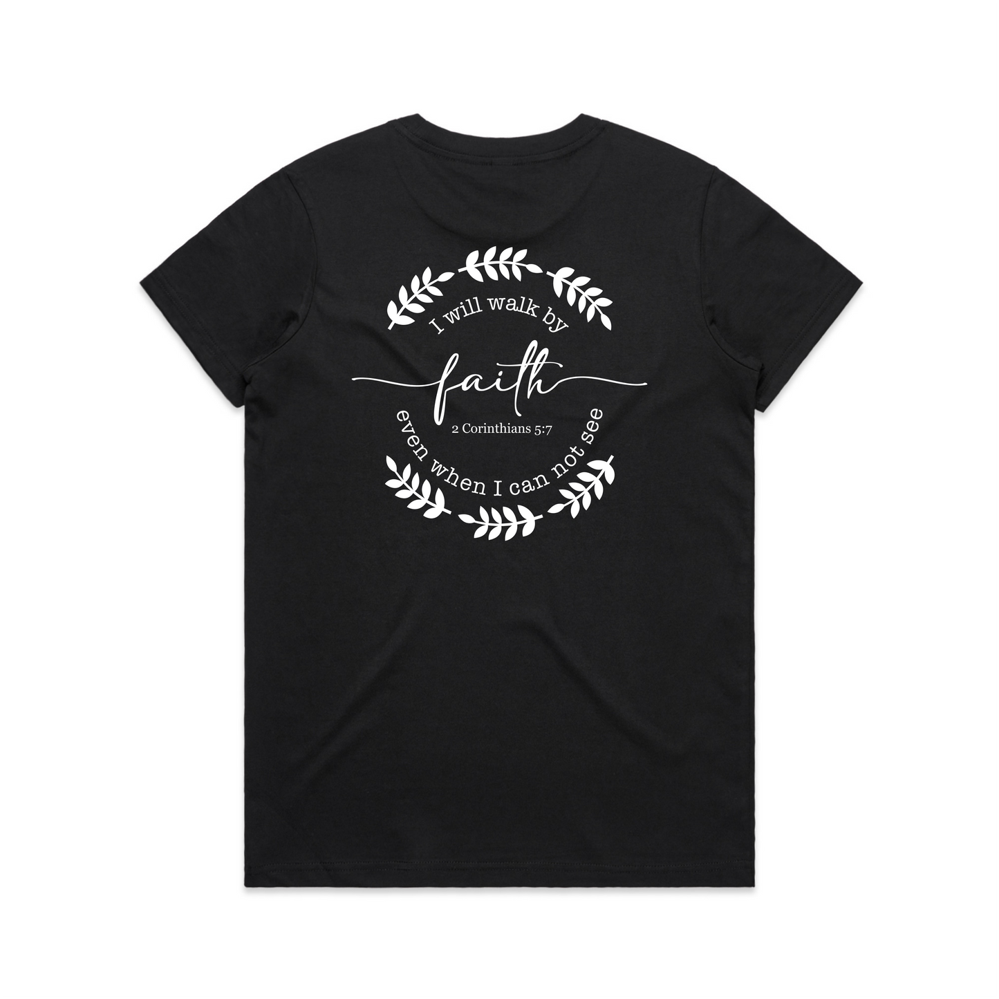 Walk by Faith FRONT (Women's T-Shirt)