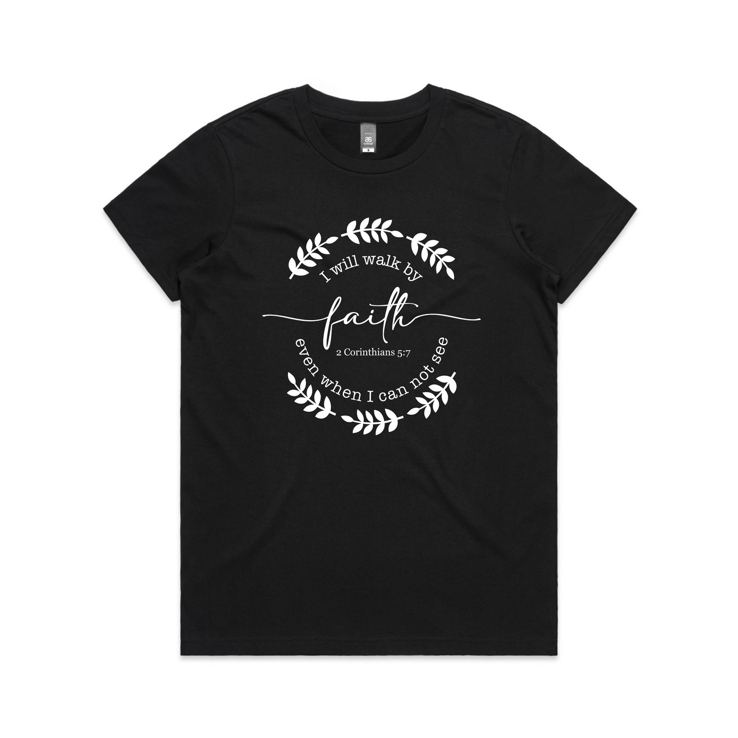 Walk by Faith FRONT (Women's T-Shirt)