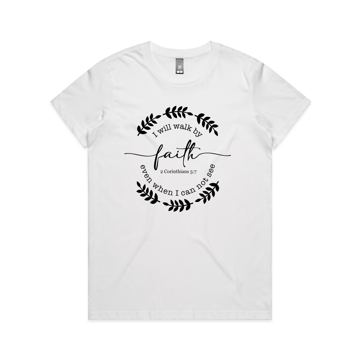 Walk by Faith FRONT (Women's T-Shirt)