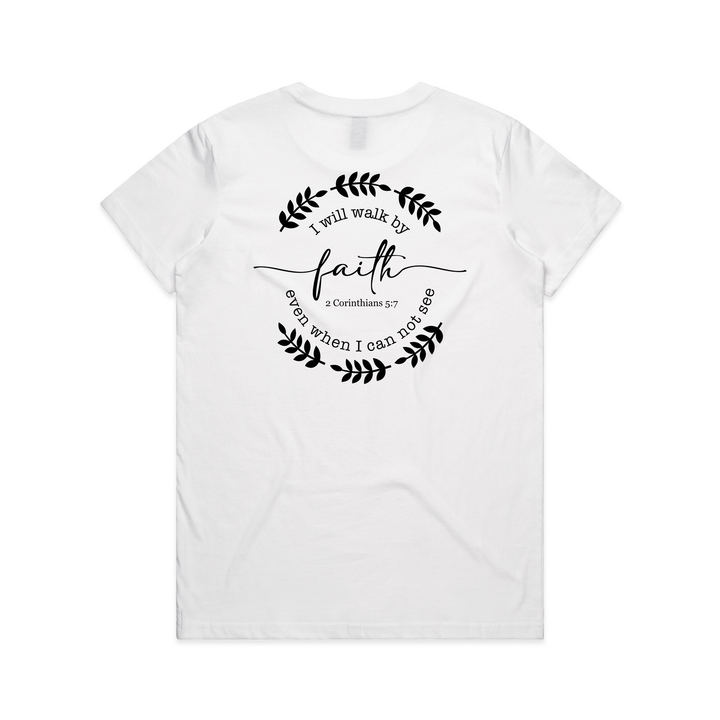 Walk by Faith FRONT (Women's T-Shirt)
