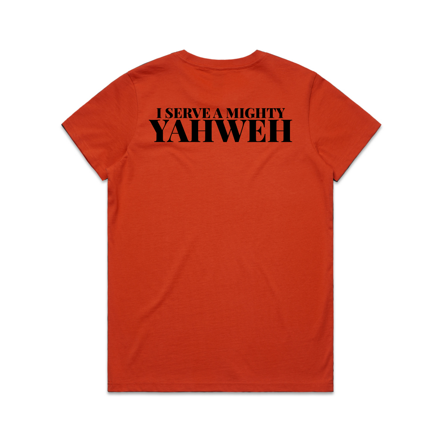 I serve the almighty Yahweh Back Print (Women's T-Shirt)