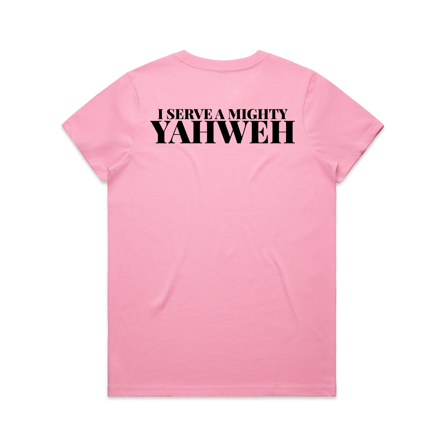 I serve the almighty Yahweh Back Print (Women's T-Shirt)