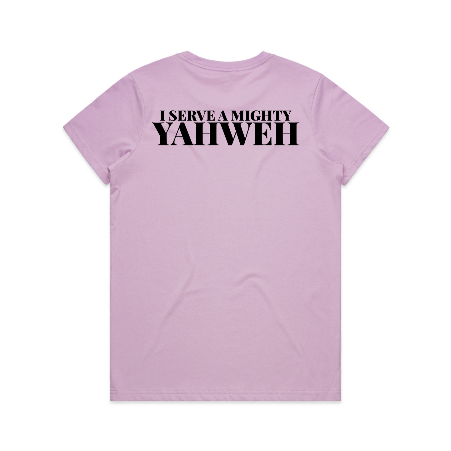 I serve the almighty Yahweh Back Print (Women's T-Shirt)
