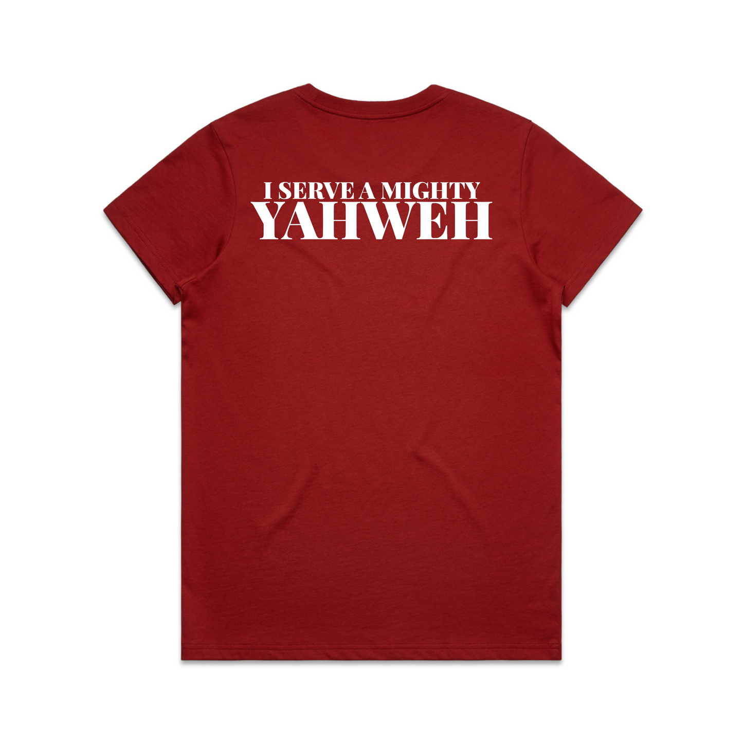 I serve the almighty Yahweh Back Print (Women's T-Shirt)