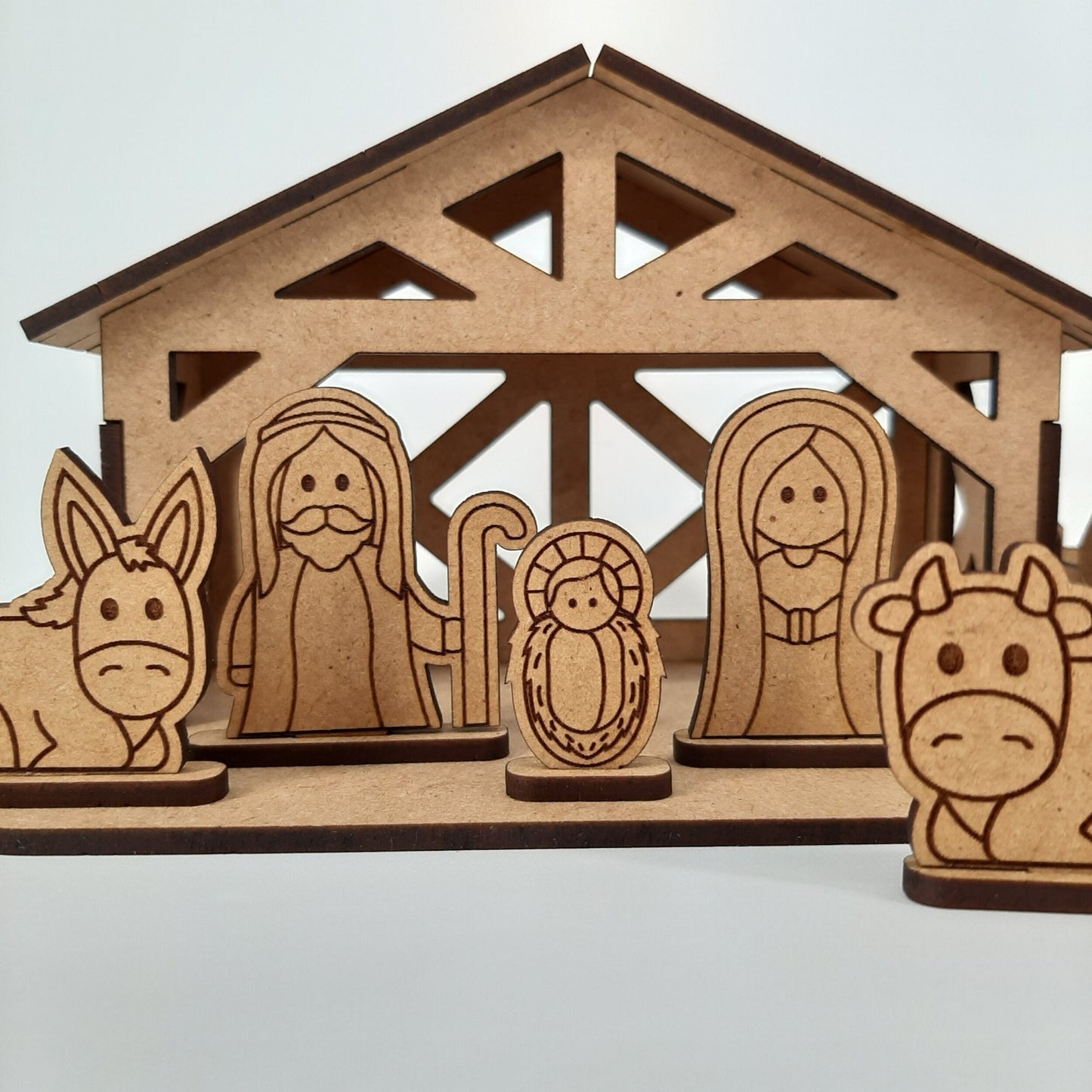 Child's Nativity Scene - MDF - Christmas Craft Activity