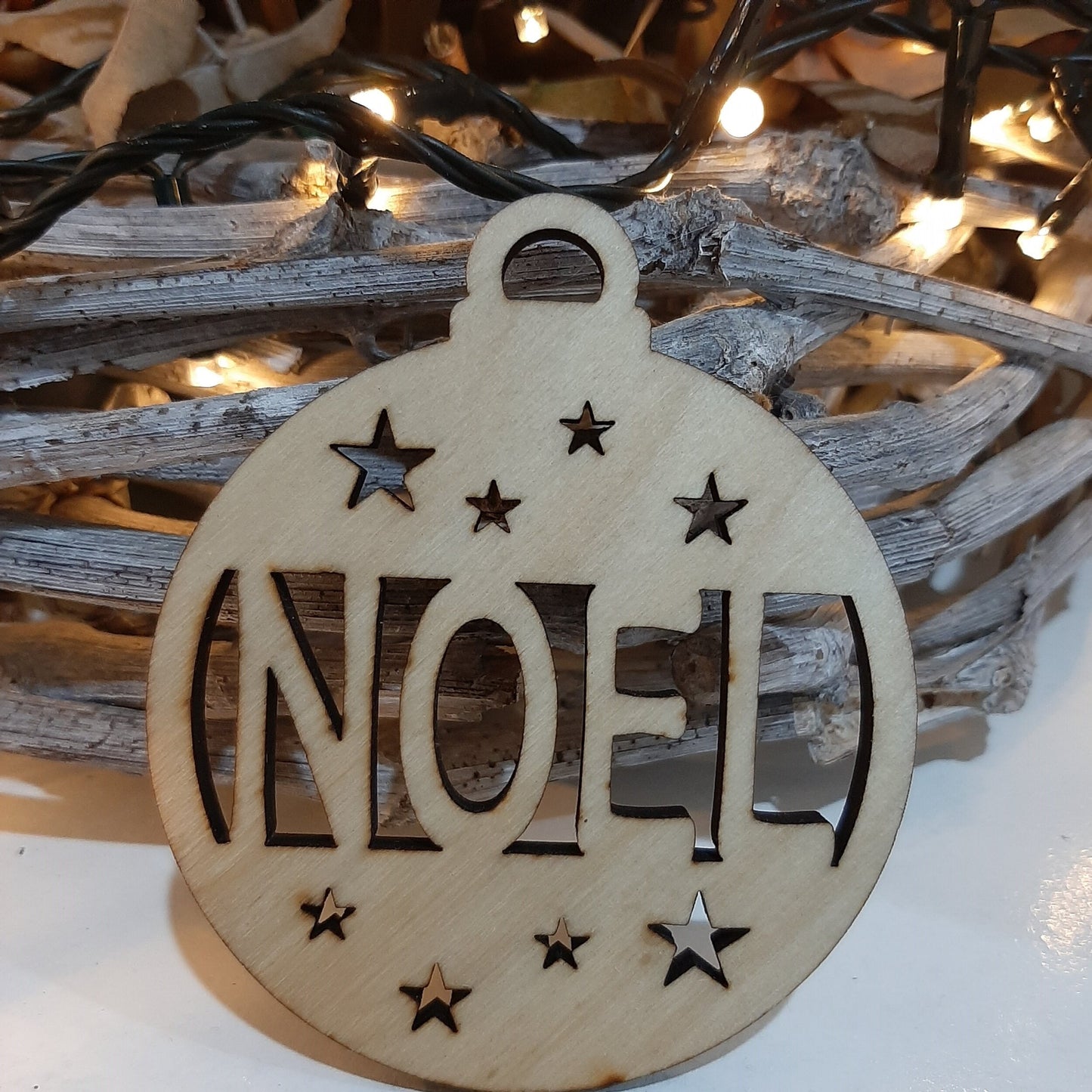 Christmas Baubles \ Coasters \ Gift Tags - Festive Stars (Set of Six)