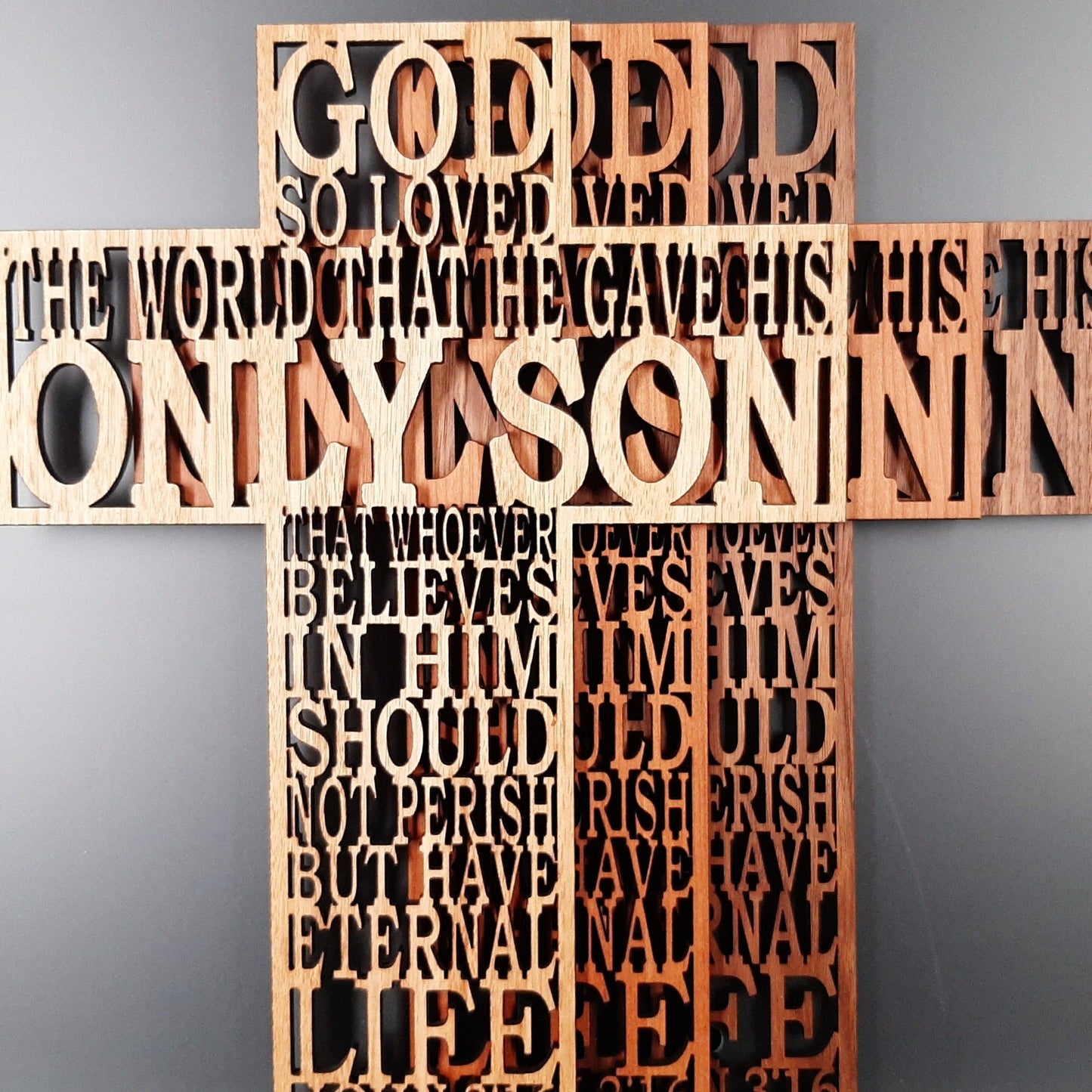 John 3:16 Wooden Cross