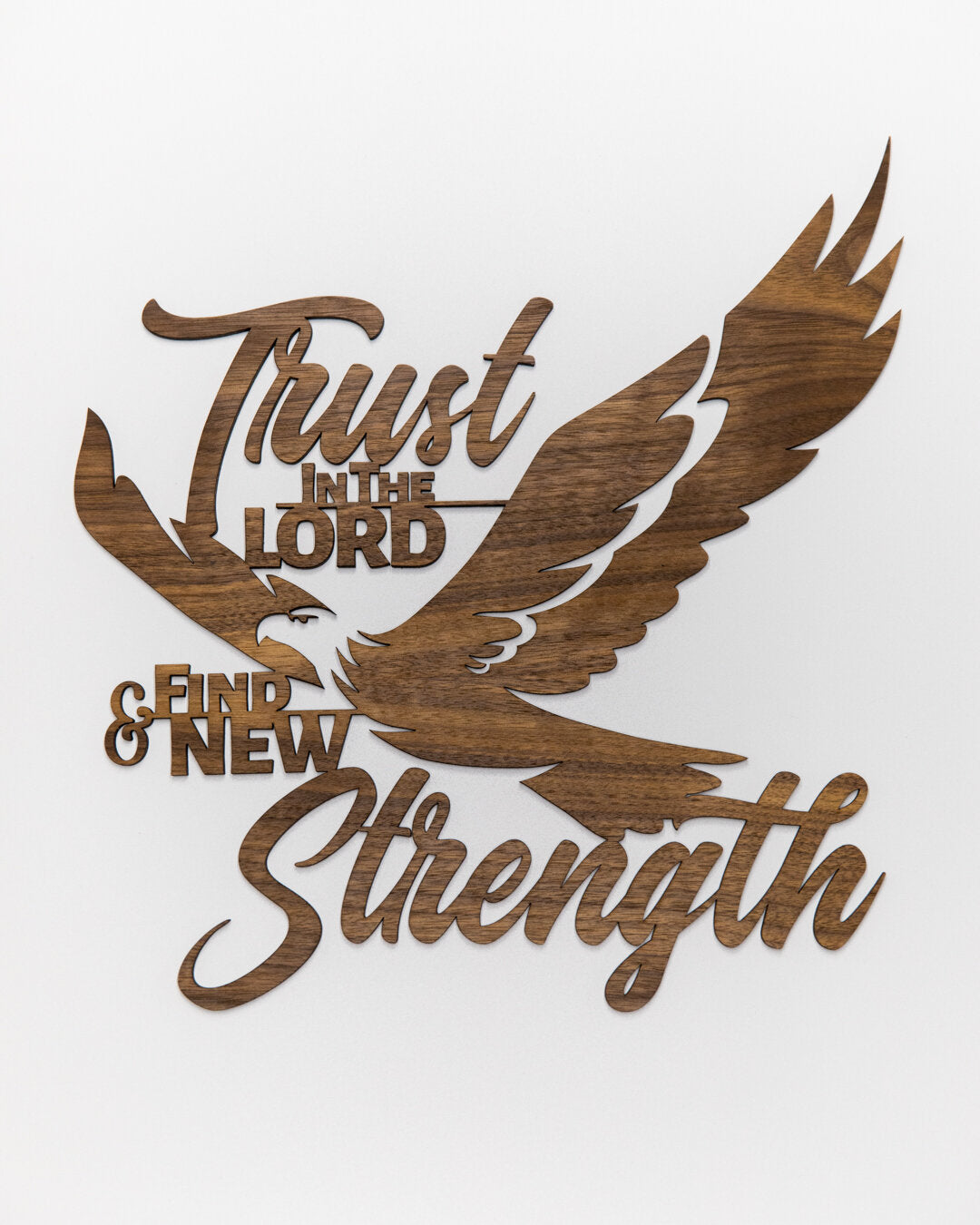 Trust in the Lord Eagle Plaque - Isaiah 40:31 – Eleison Co