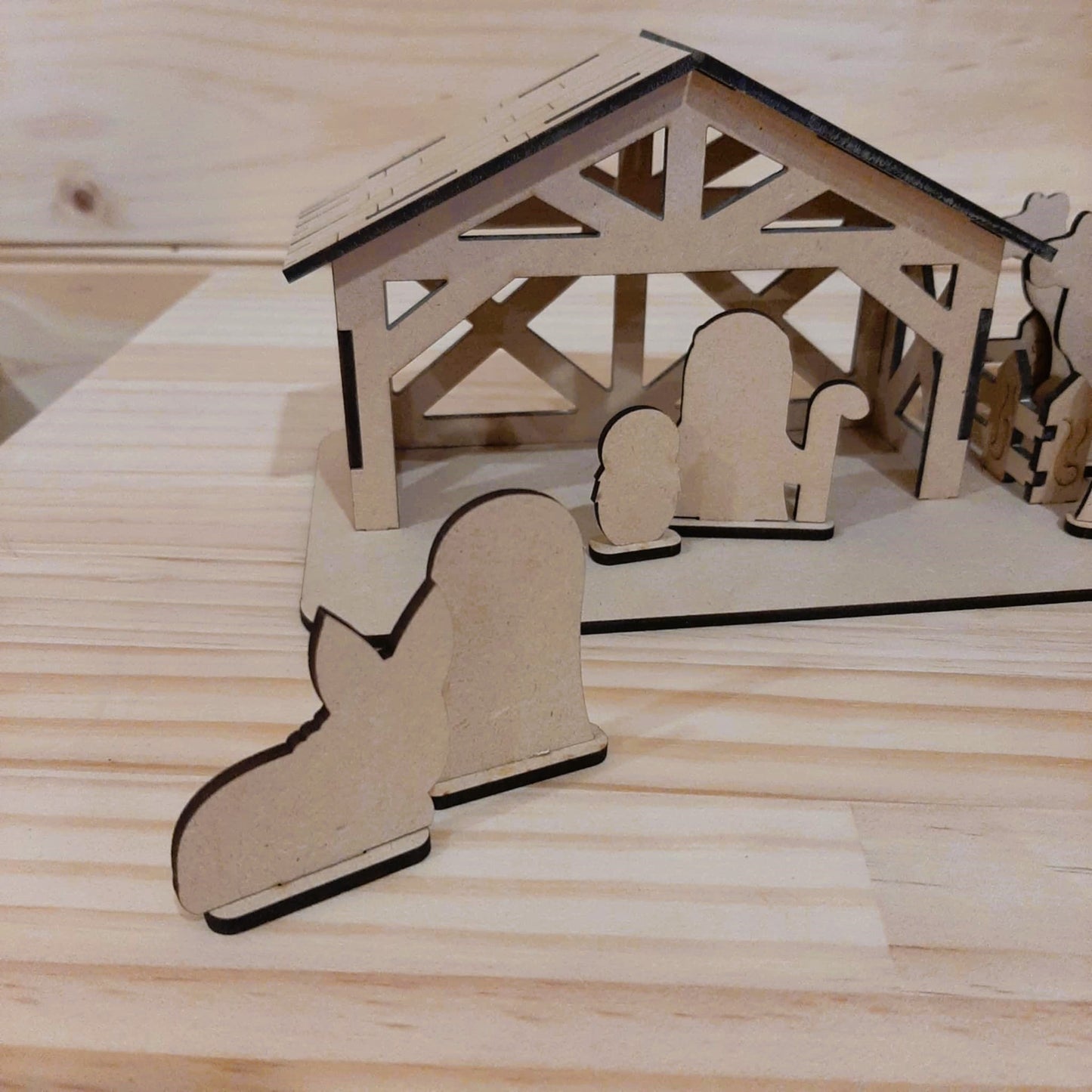 Minimalist Nativity Scene - MDF - Christmas Craft Activity