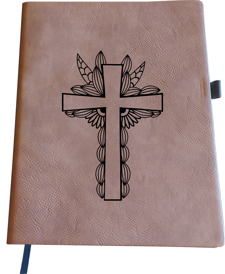 Journal Notebook (Brown) - Engraved Scripture Various Designs