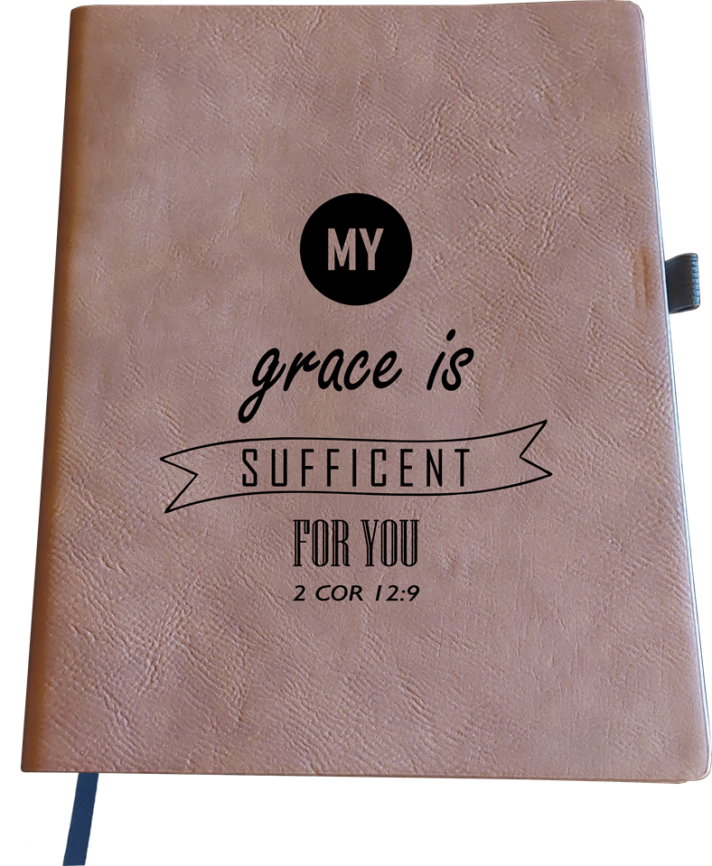 Journal Notebook (Brown) - Engraved Scripture Various Designs