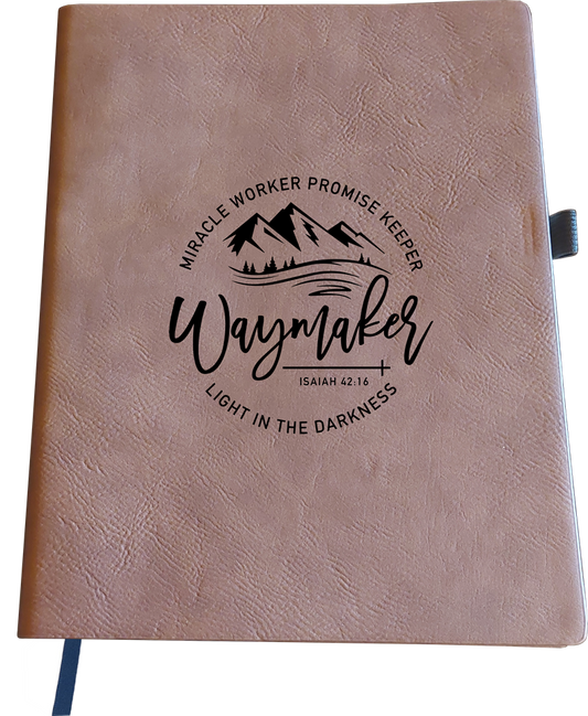 Journal Notebook (Brown) - Engraved Scripture Various Designs
