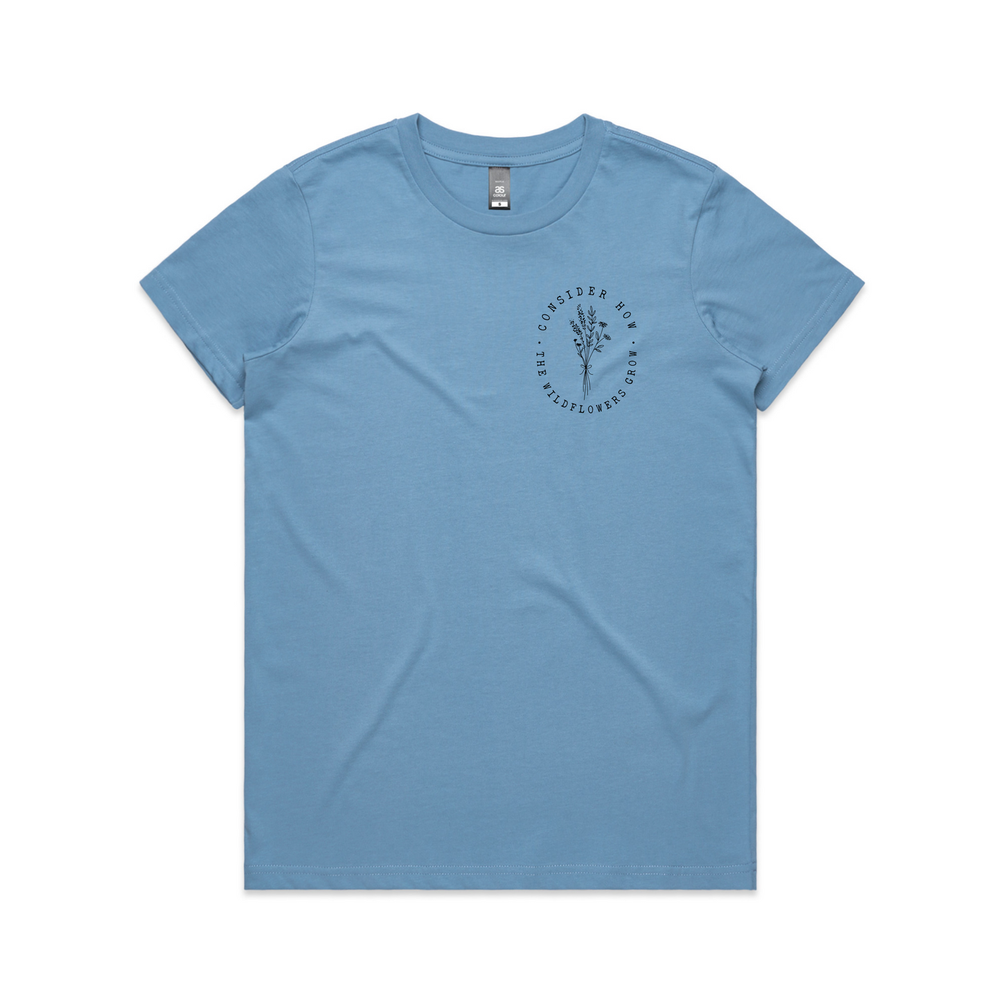 Consider how the flowers grow Chest Print (Women's T-Shirt)