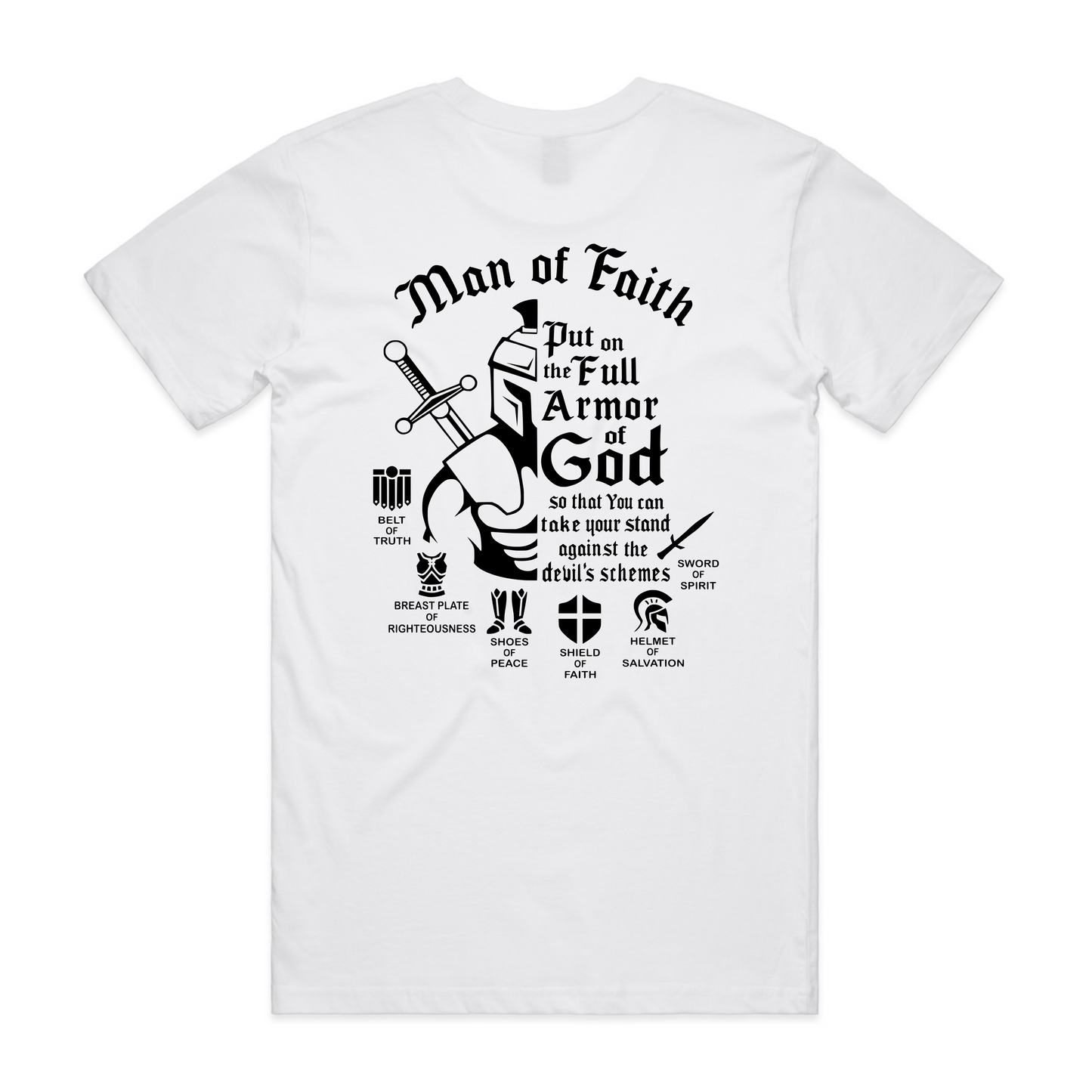 Armour of God Back Print (Men's T-shirt)