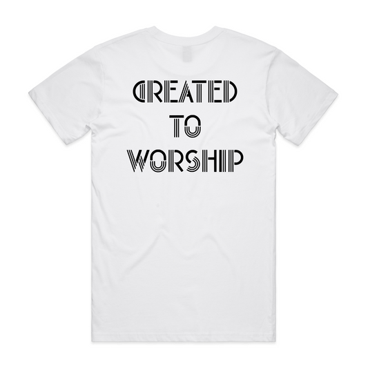 Created to worship Back (Men's T-Shirt)