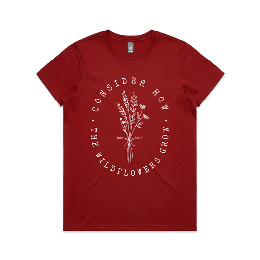 Consider the Wildflowers (Women's T-Shirt) FRONT