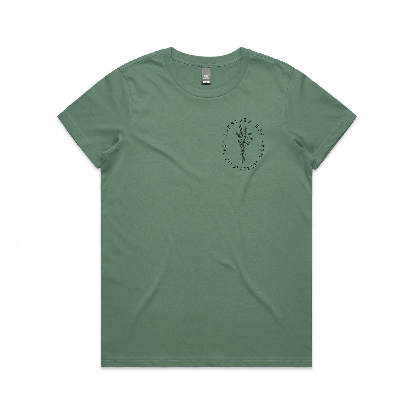Consider how the flowers grow Chest Print (Women's T-Shirt)