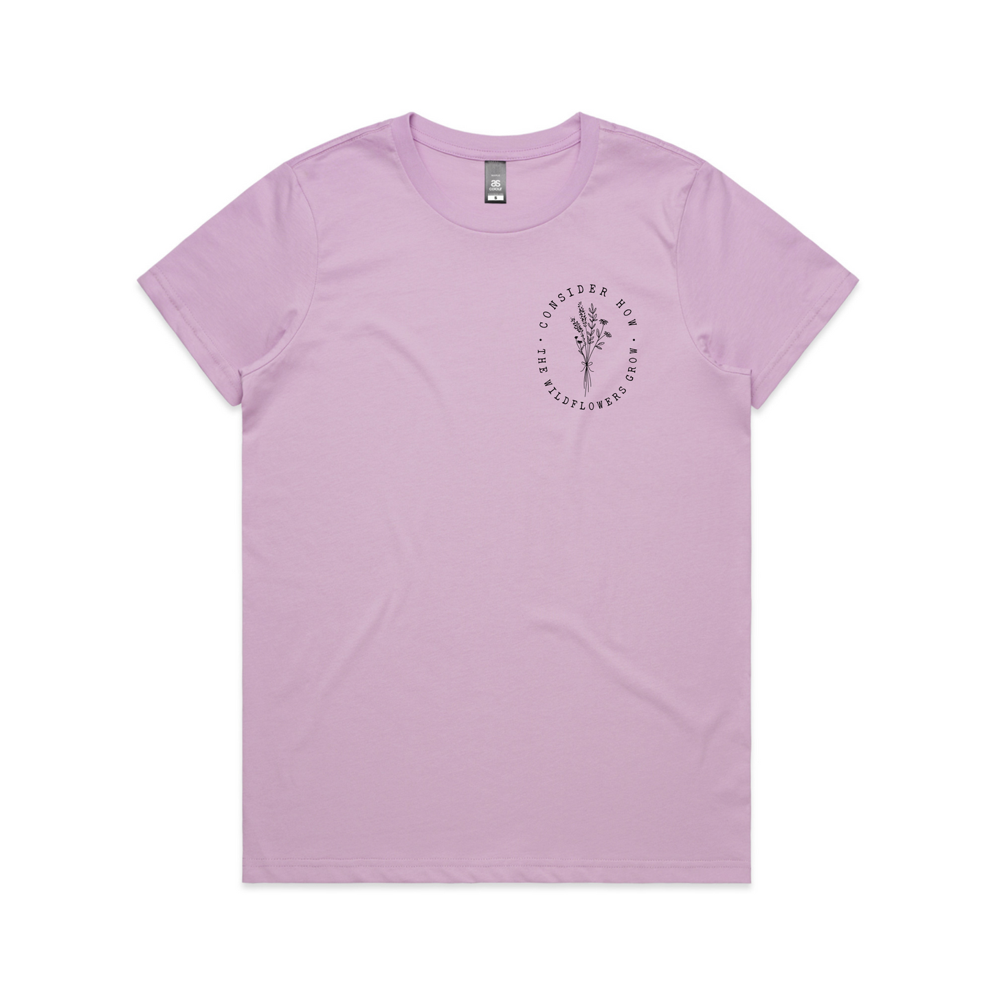 Consider how the flowers grow Chest Print (Women's T-Shirt)