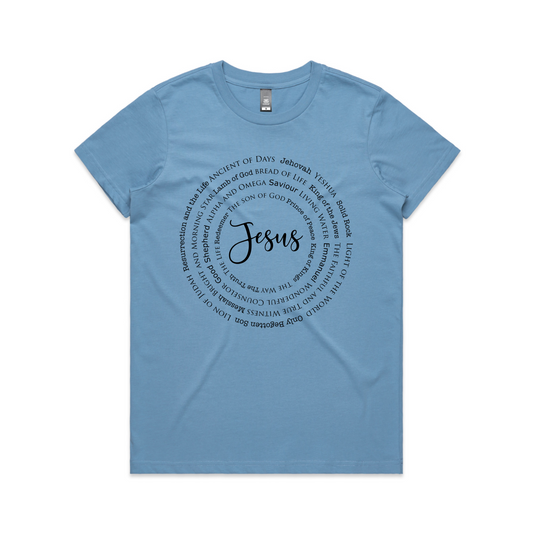 Names of Jesus (Women's T-Shirt) FRONT