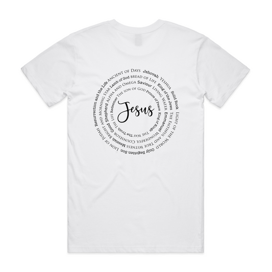 Names of Jesus (Men's T-Shirt) BACK
