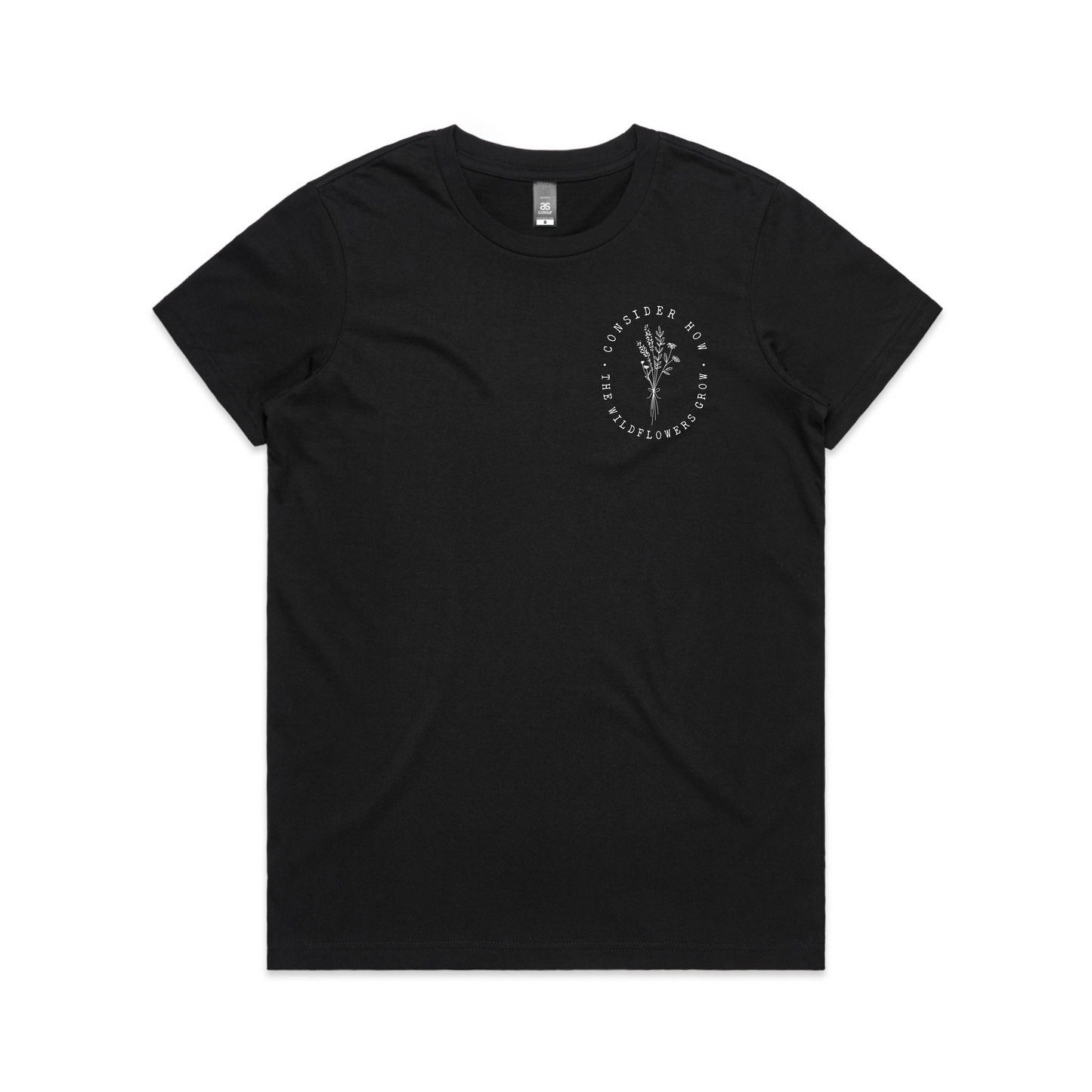 Consider how the flowers grow Chest Print (Women's T-Shirt)