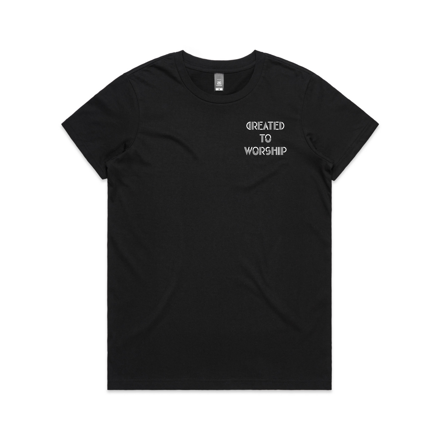 Created to worship Chest Print (Women's T-Shirt)