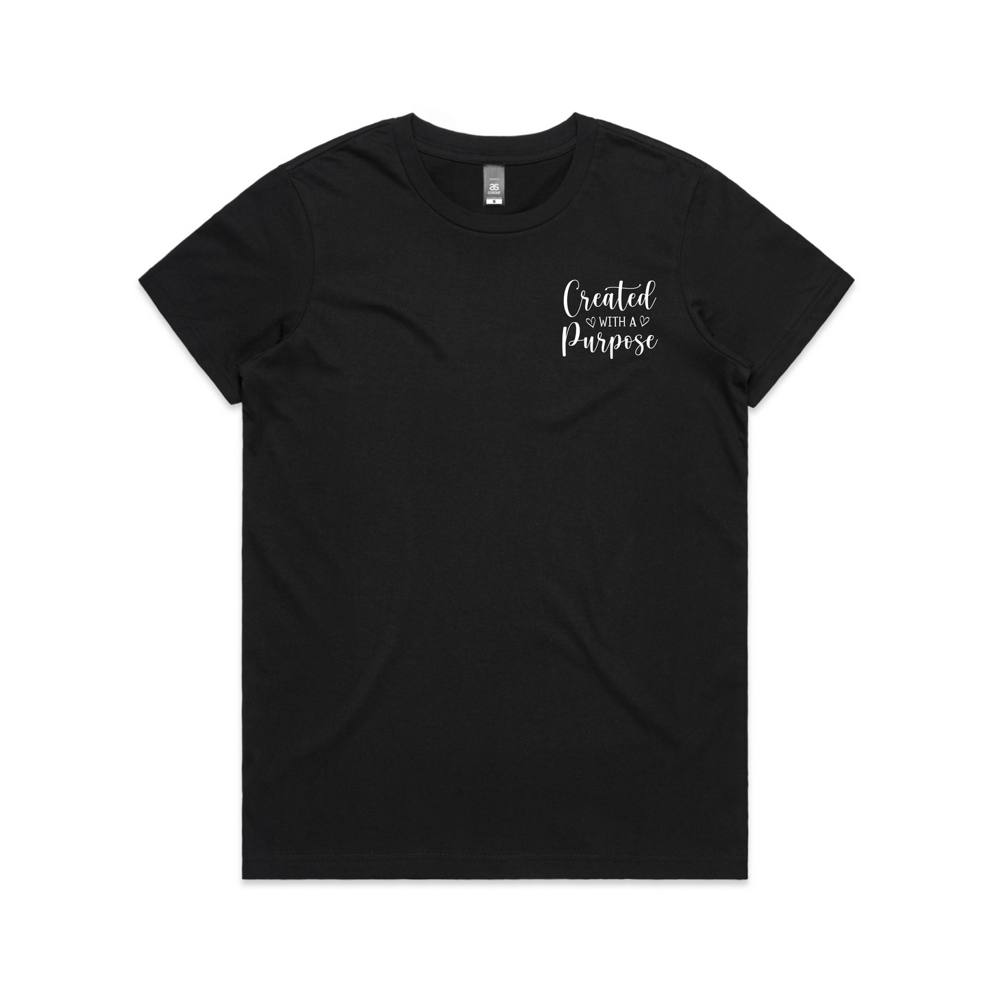 Created with a purpose Chest Print (Women's T-Shirt)