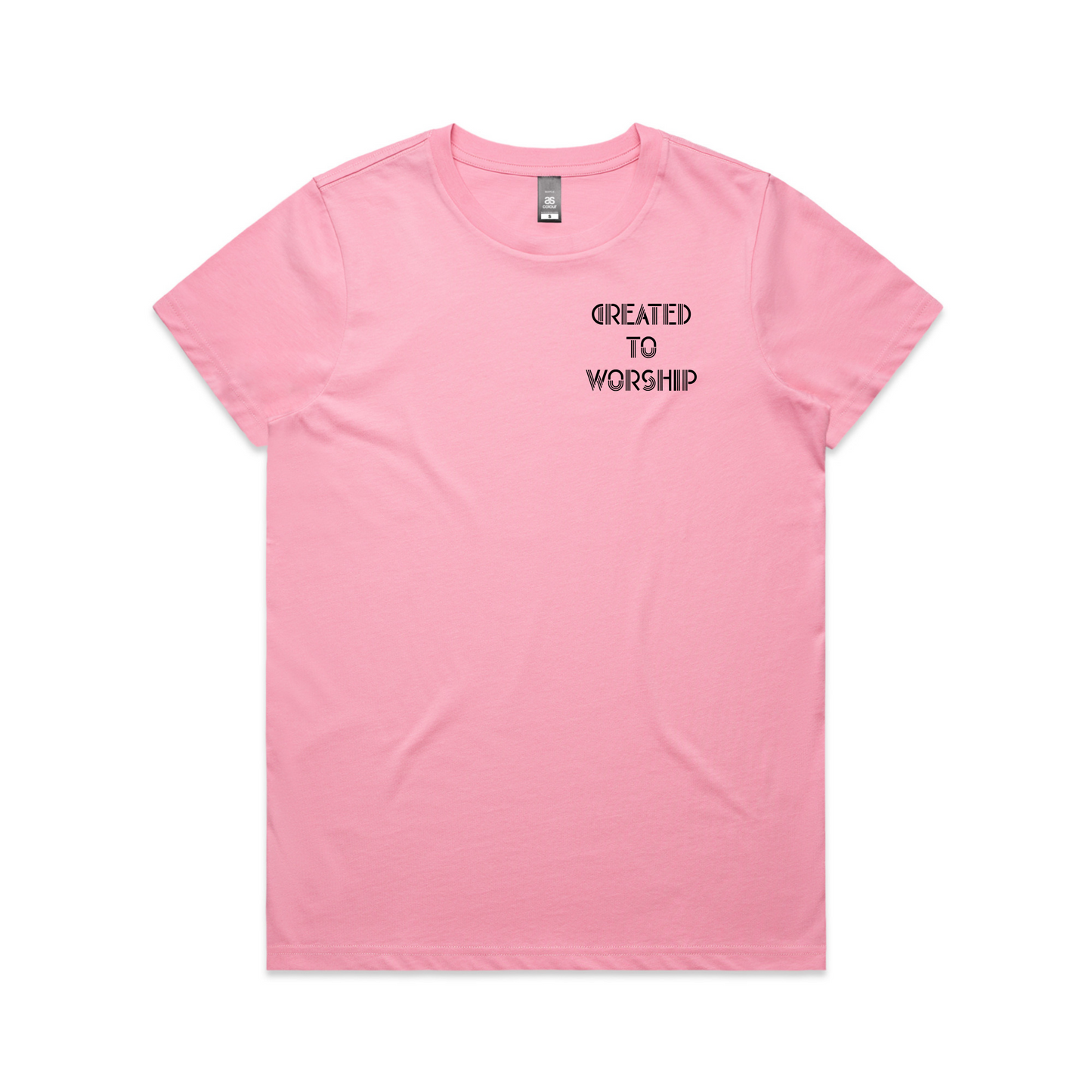 Created to worship Chest Print (Women's T-Shirt)