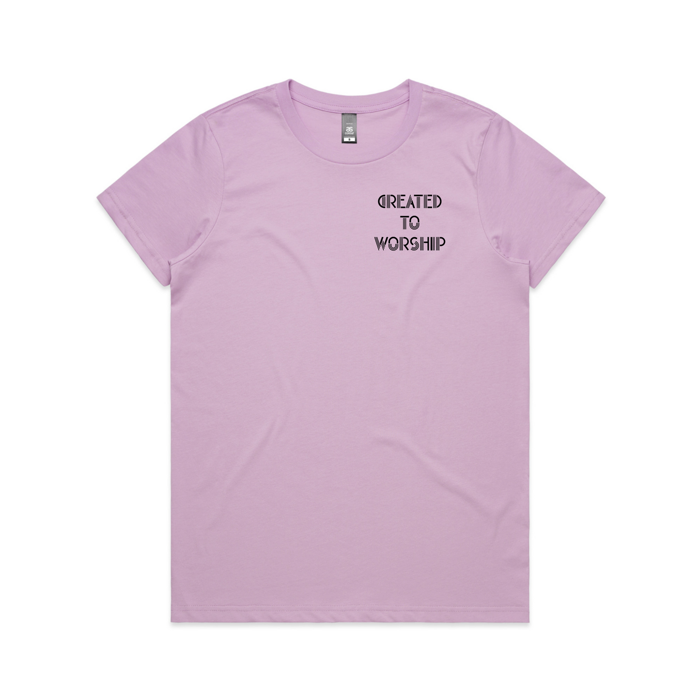 Created to worship Chest Print (Women's T-Shirt)
