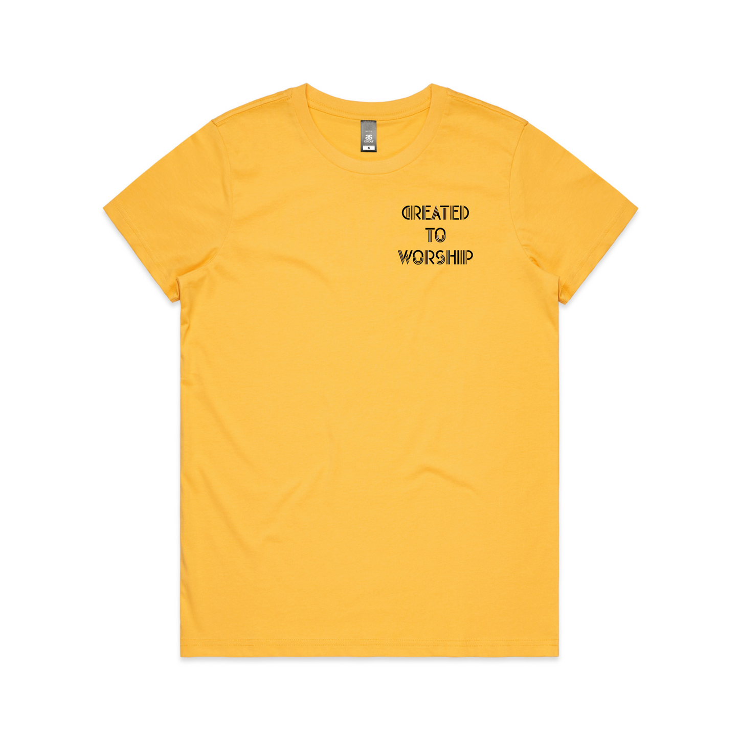 Created to worship Chest Print (Women's T-Shirt)
