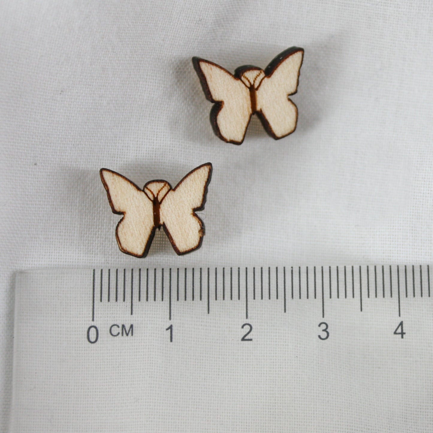 Butterfly Wood Earring Stud (Small  15x12mm)