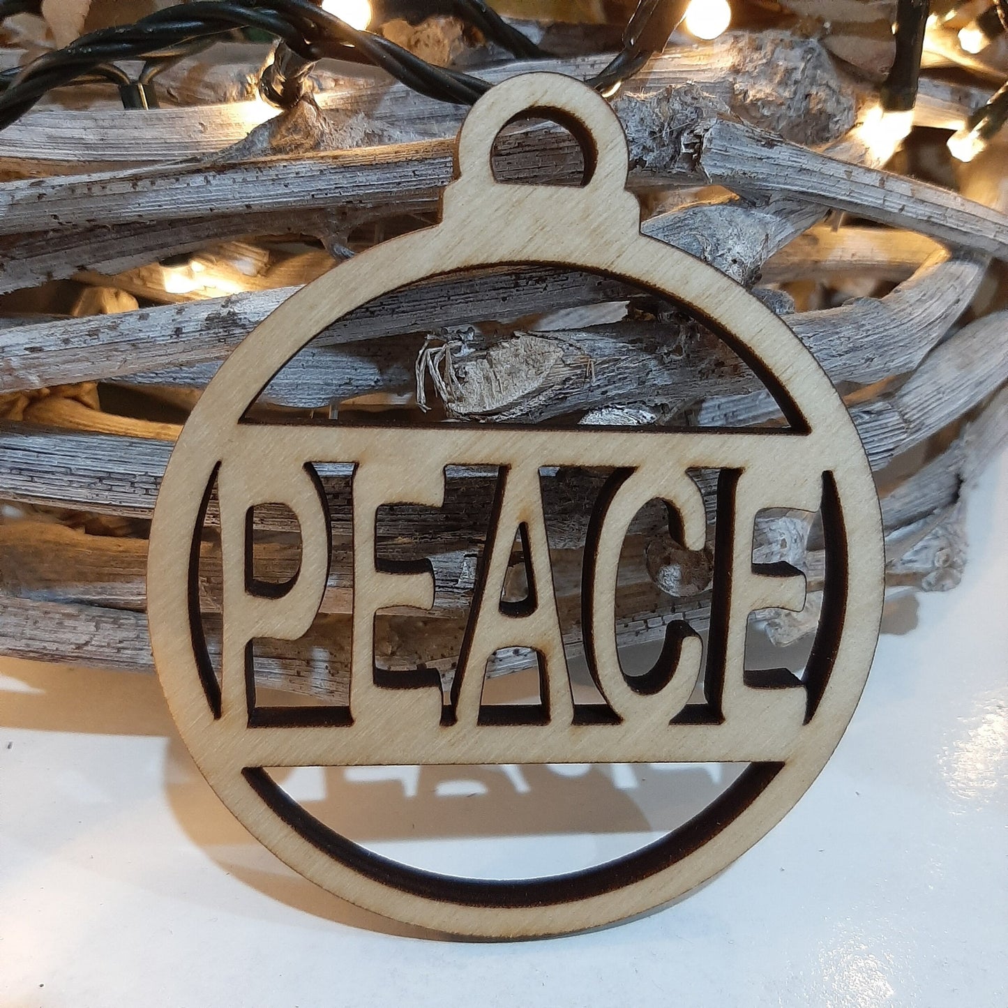 Christmas Baubles \ Coasters \ Gift Tags - Minimalist Wooden Decor (Set of Six)