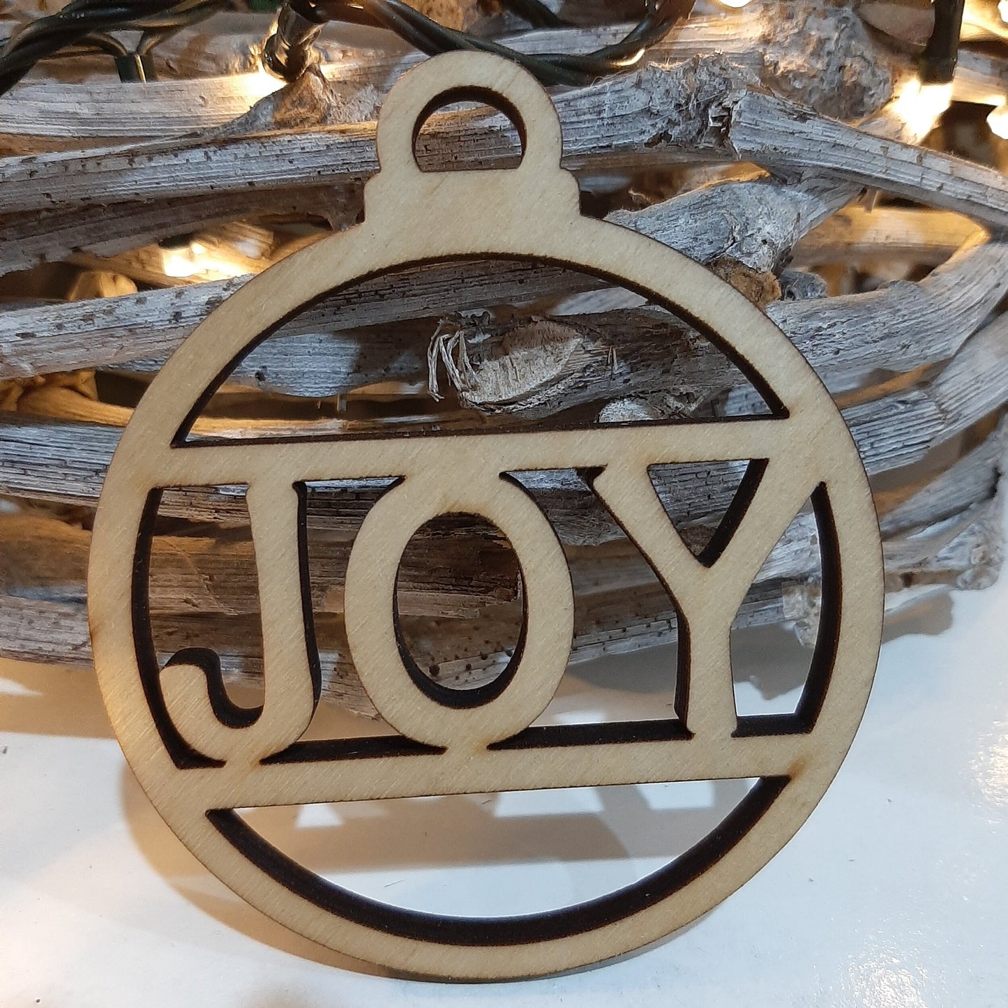 Christmas Baubles \ Coasters \ Gift Tags - Minimalist Wooden Decor (Set of Six)
